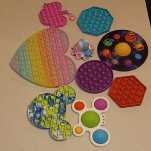 Vibrant Pop It Fidget Toy Collection